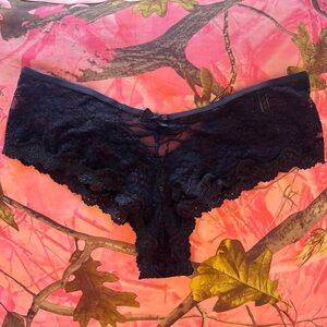 victoria’s secret sexy black lace bow lingerie